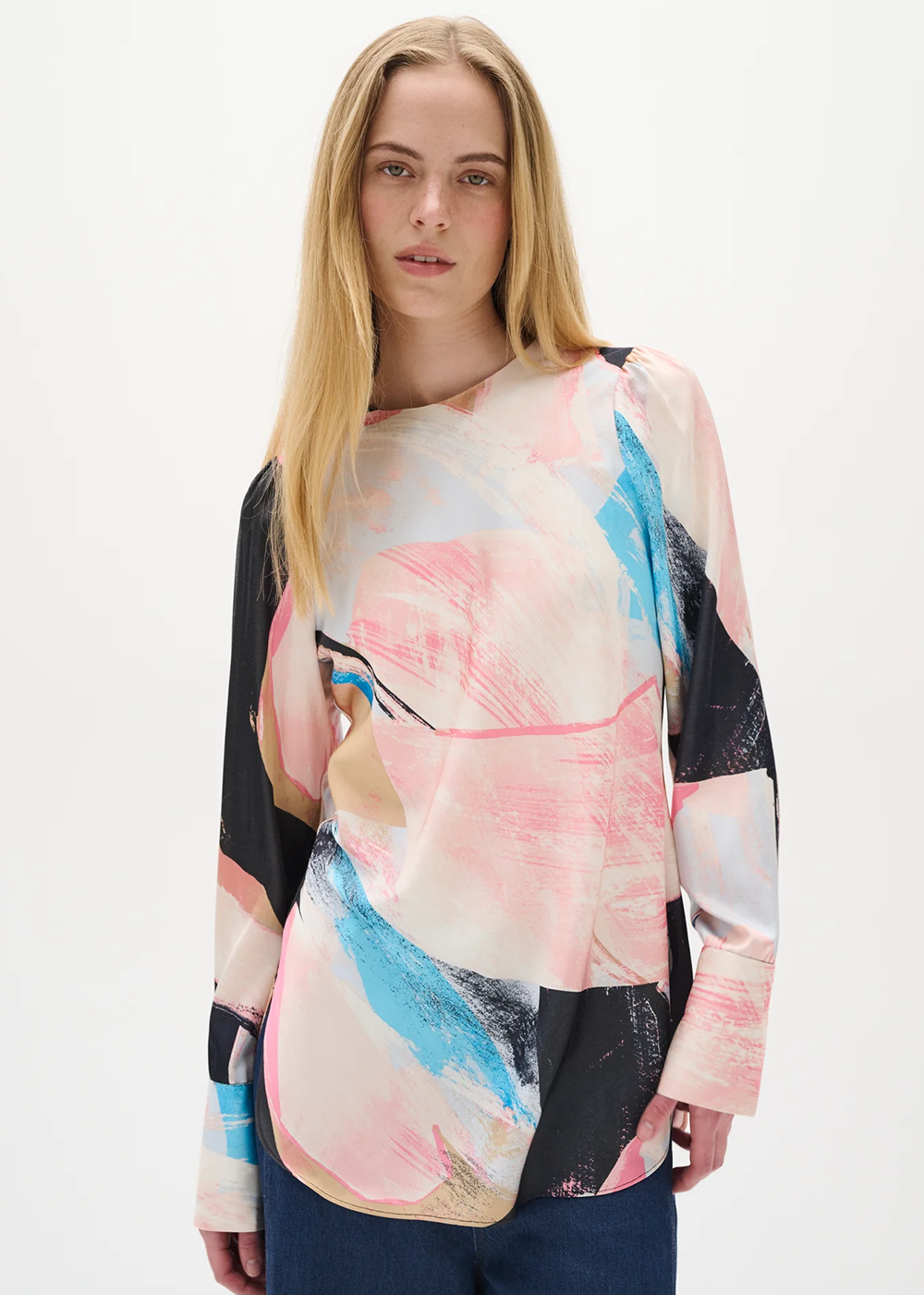 Valerie Shirt - Pale Pink Art - InWear Canada - Danali