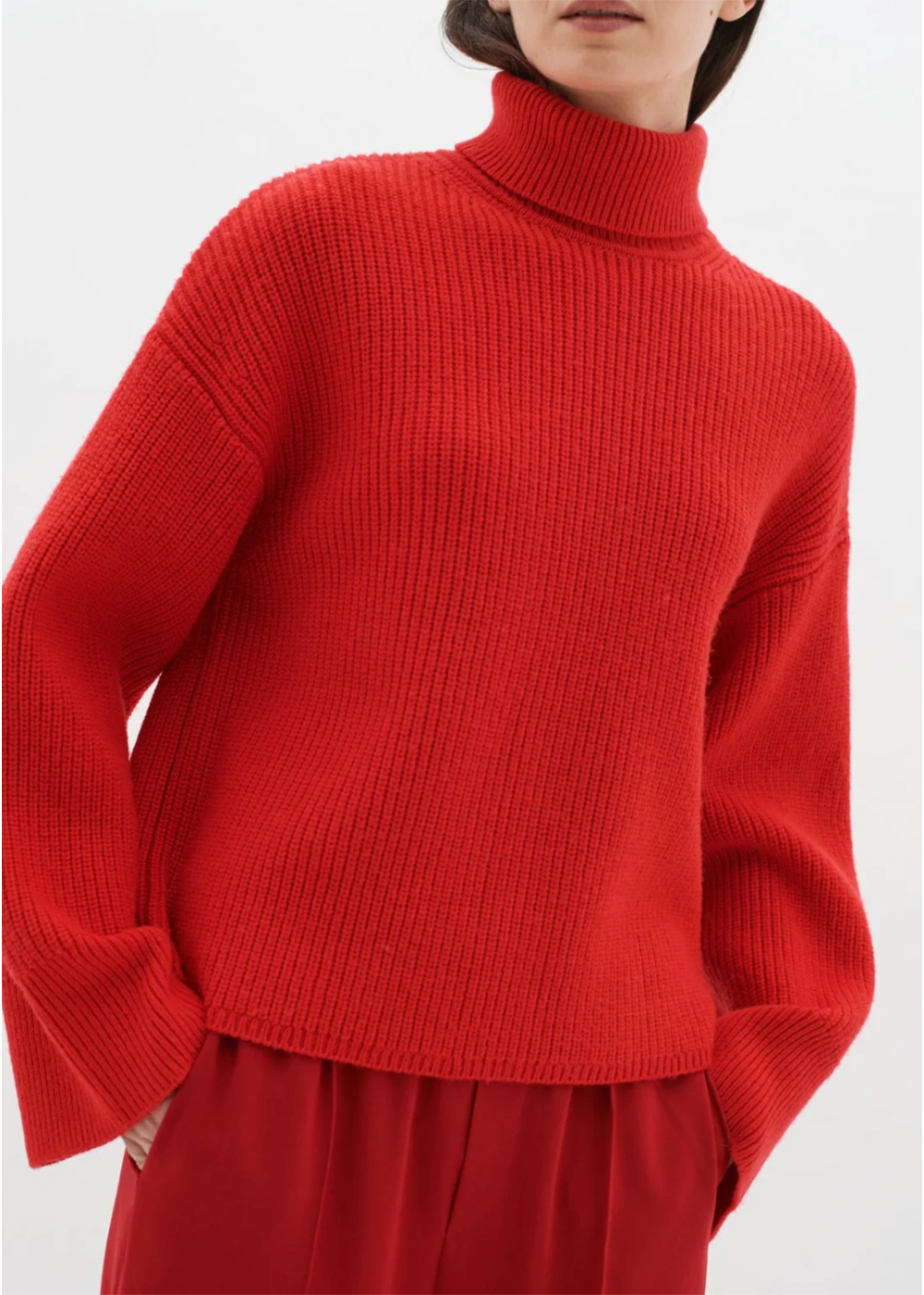 Yaxy Rollneck Sweater - Red - InWear Canada - Danali