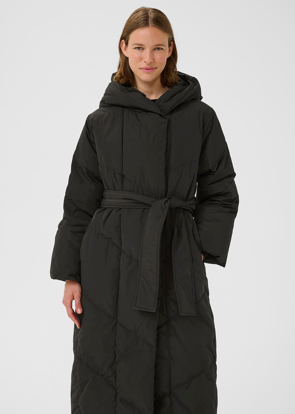 Yaz Long Coat - Black - InWear Canada - Danali