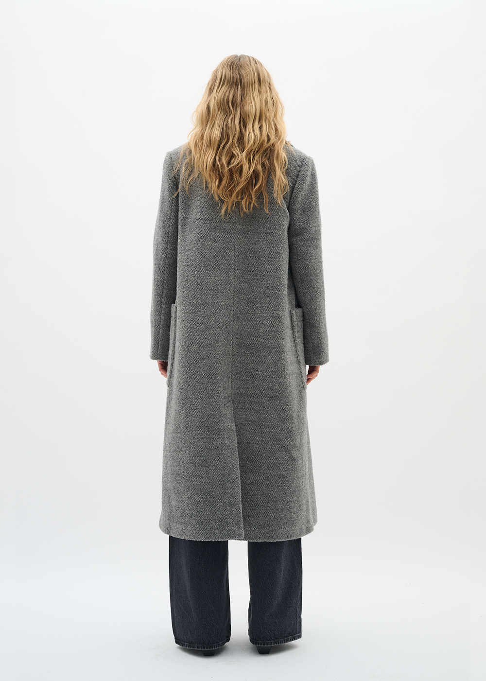 Yum Double Breasted Coat- Granite Melange - InWear Canada - Danali