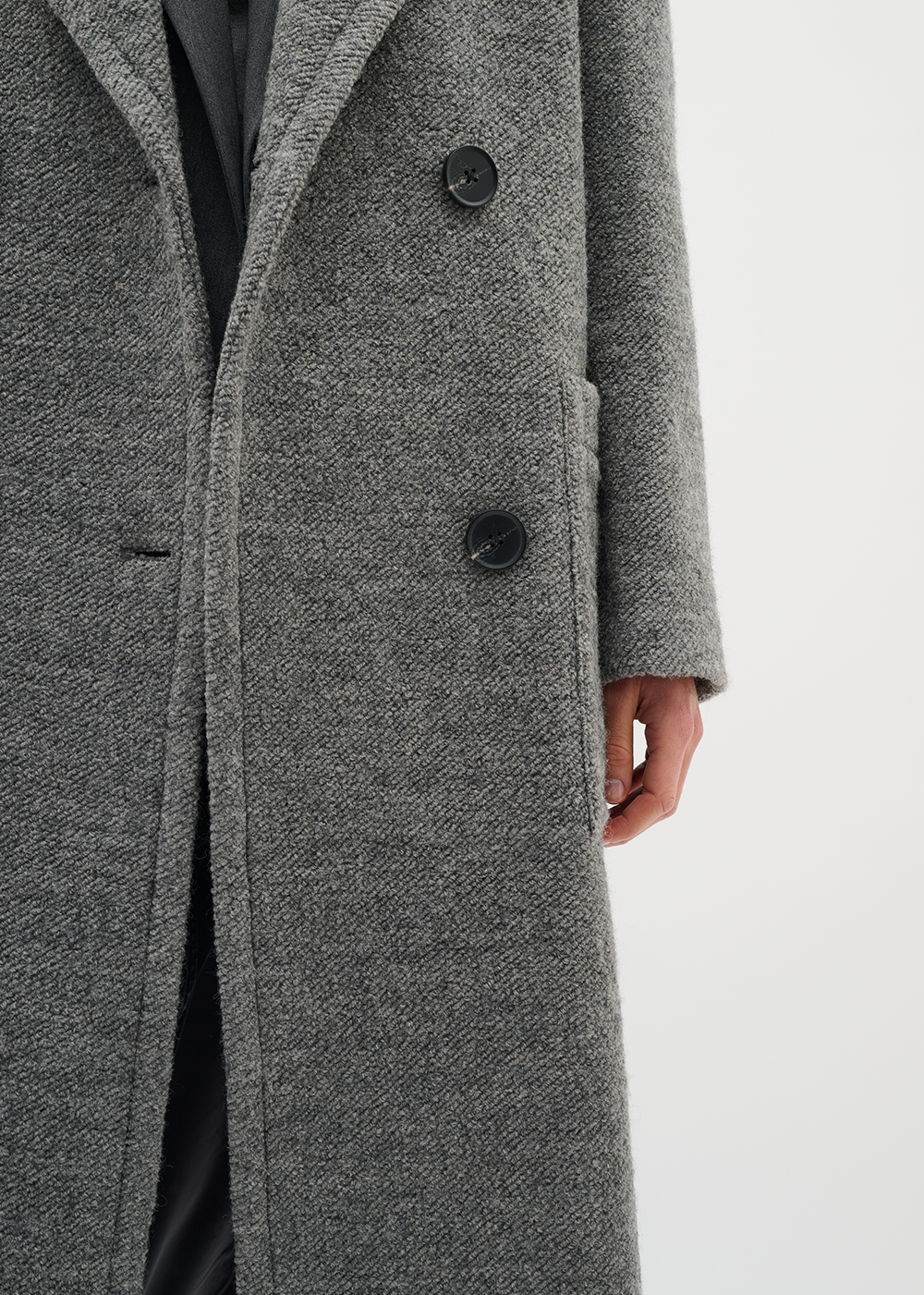 Yum Double Breasted Coat- Granite Melange - InWear Canada - Danali