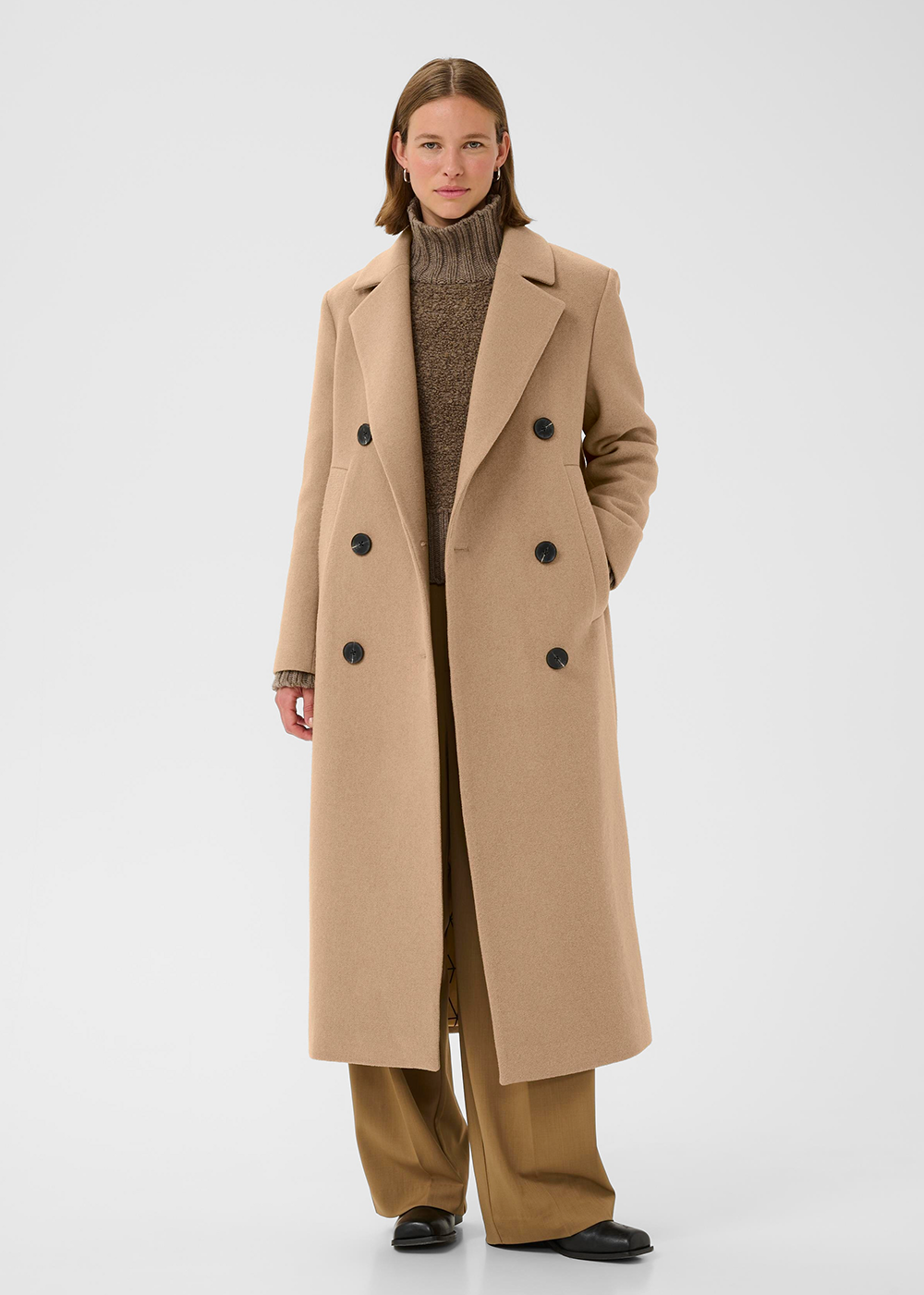 Yunah Long Coat - Tobacco Brown - InWear Canada - Danali