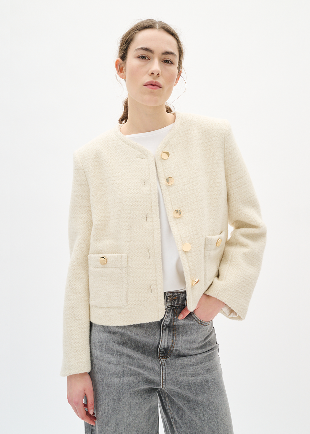 Zeenia Jacket - Whisper White - InWear Canada - Danali