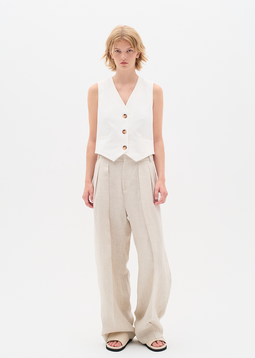 Zella Waistcoat - Whisper White - InWear Canada - Danali