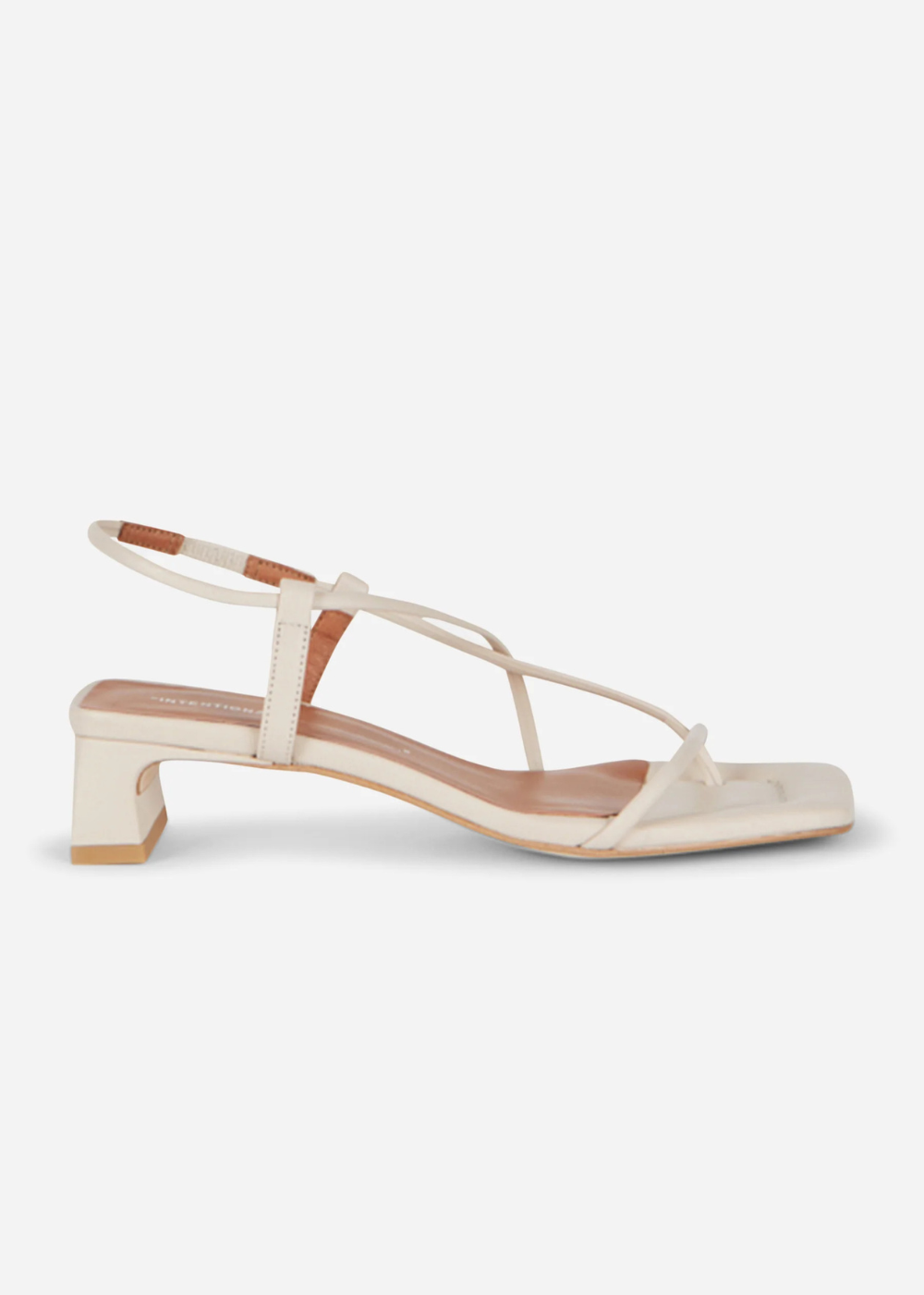 Anca Slingback Leather Heel - Cream - Intentionally Blank Canada - Danali