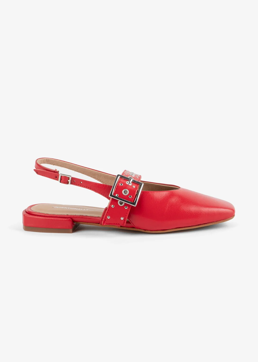 Intentionally Blank Pearl Slingback Natural Sole Ballet Flat Cherry - Intentionally Blank Canada - Danali