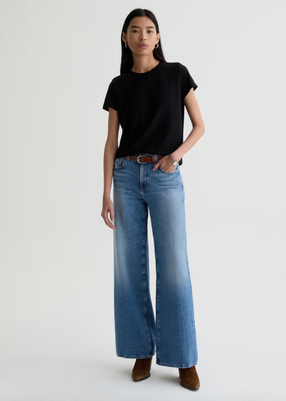Saige Mid Rise Wide Leg Jean - American West - AG Jeans Canada - Danali - JRN1G64AMWT