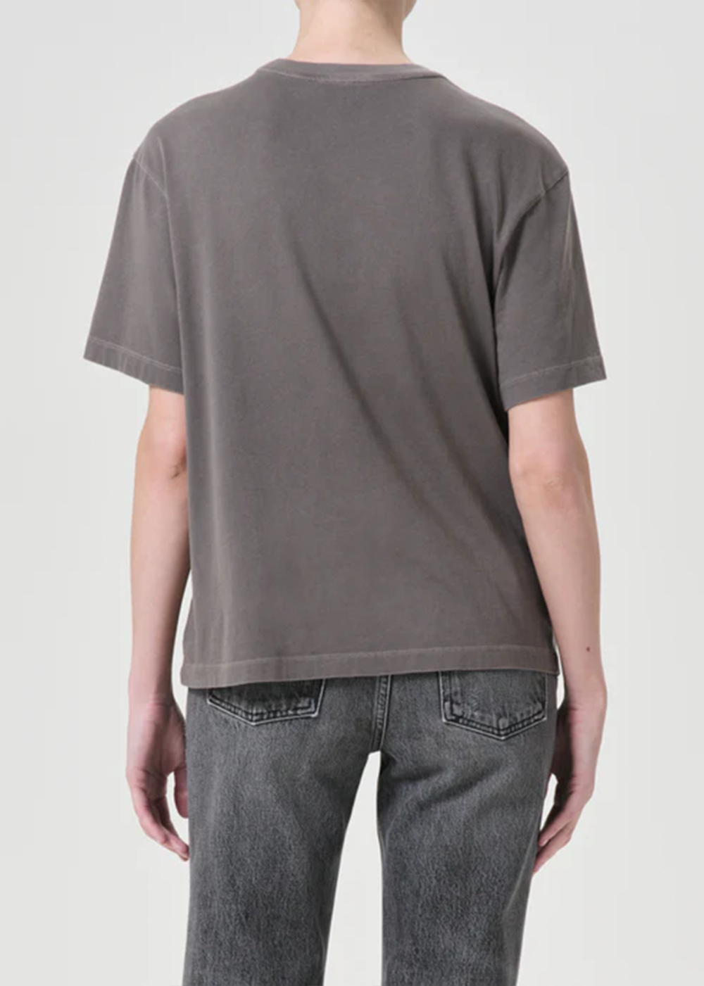 Jay Organic Cotton T-Shirt - Flint - AGOLDE Canada - Danali