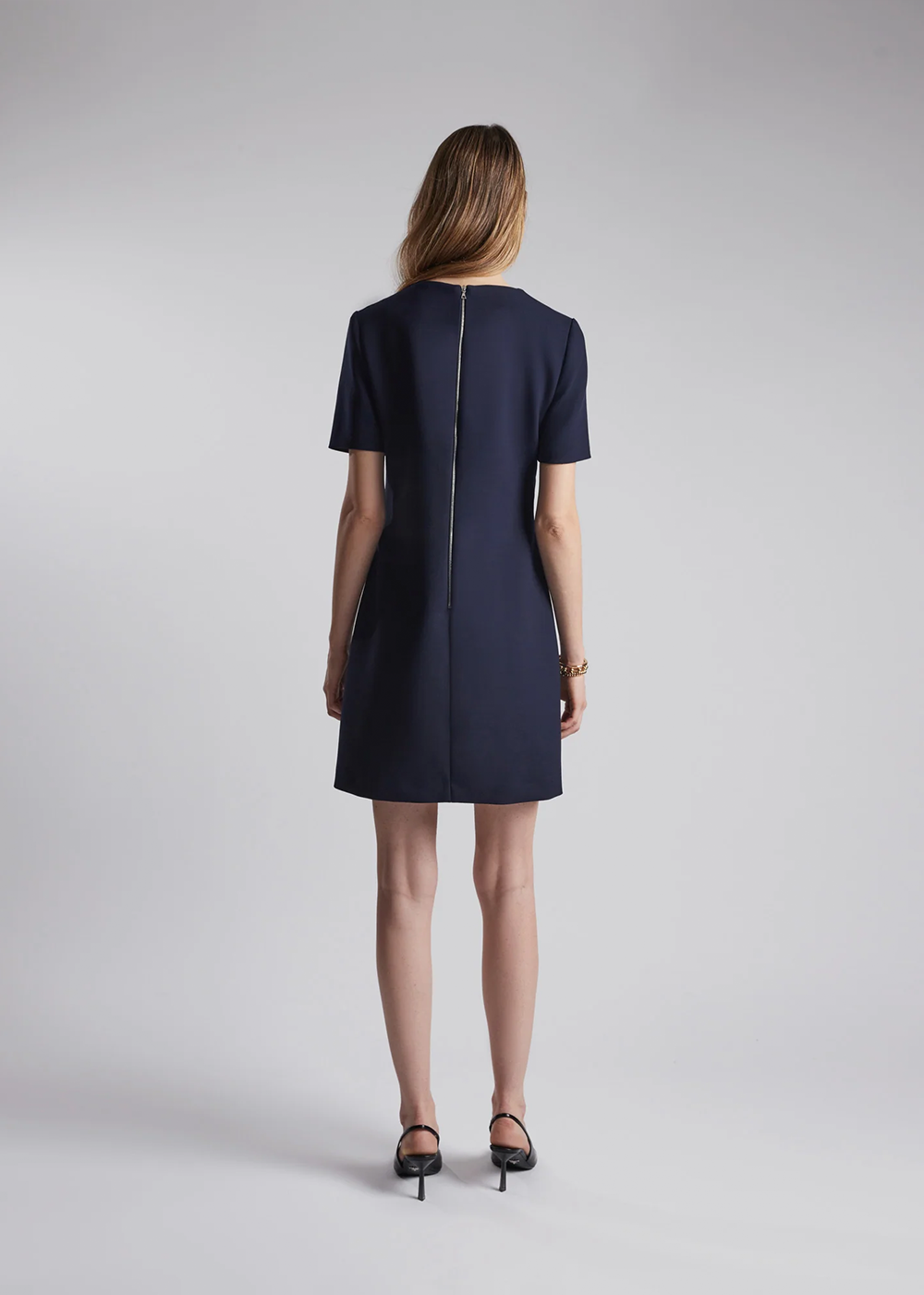 Rhodes Jersey Dress - Navy - Judith & Charles Canada - Danali