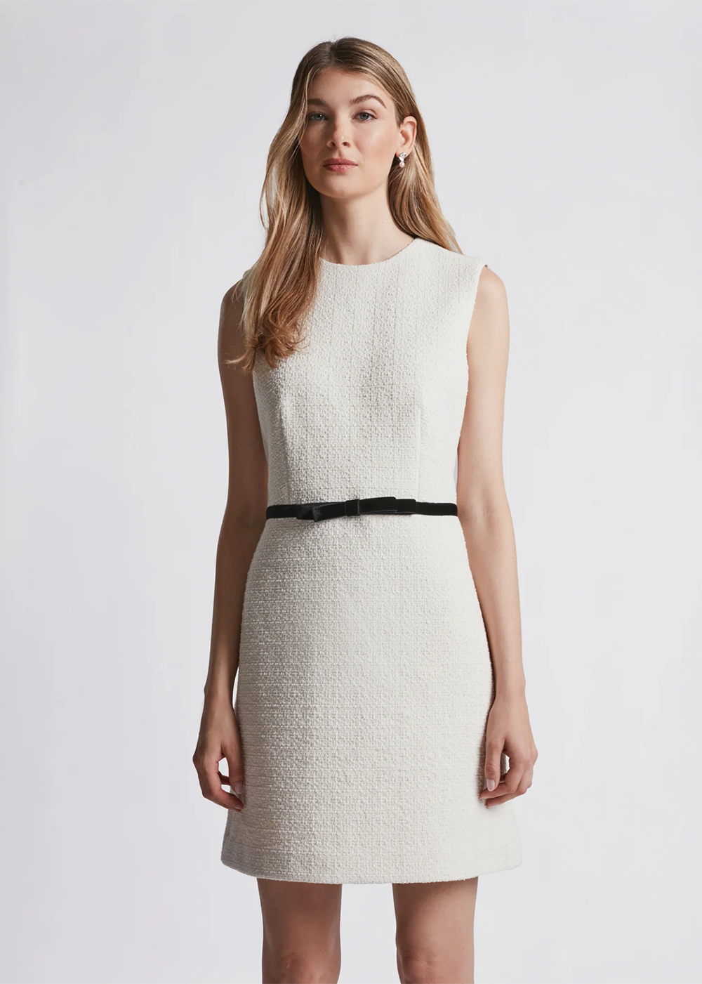 Aude Tweed Dress - Cream - Judith & Charles Canada - Danali