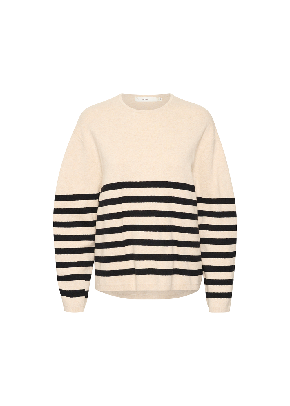 Kaylla Striped Sweater - Haze Melange/Black - InWear Canada - Danali