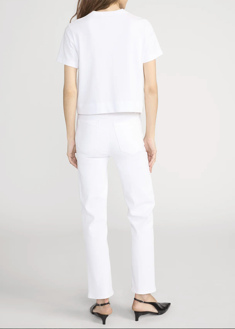 Le Sleek Straight Jean - White - Frame Canada - Danali - LSLS238-WHT