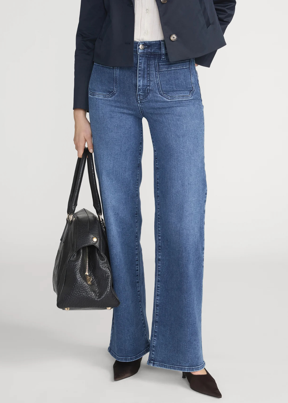 Le Slim Palazzo Crop Harbor Pocket Jean - Archive - FRAME Canada - Danali - LSPCAO814-ACVE