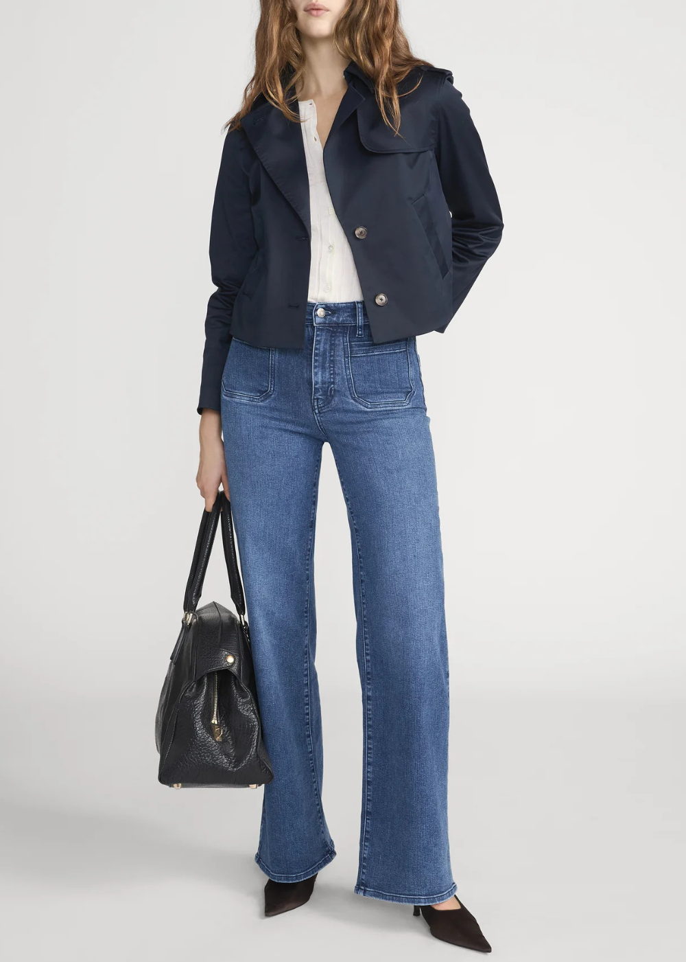 Le Slim Palazzo Crop Harbor Pocket Jean - Archive - FRAME Canada - Danali - LSPCAO814-ACVE