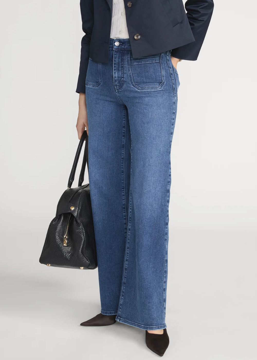 Le Slim Palazzo Crop Harbor Pocket Jean - Archive - FRAME Canada - Danali - LSPCAO814-ACVE