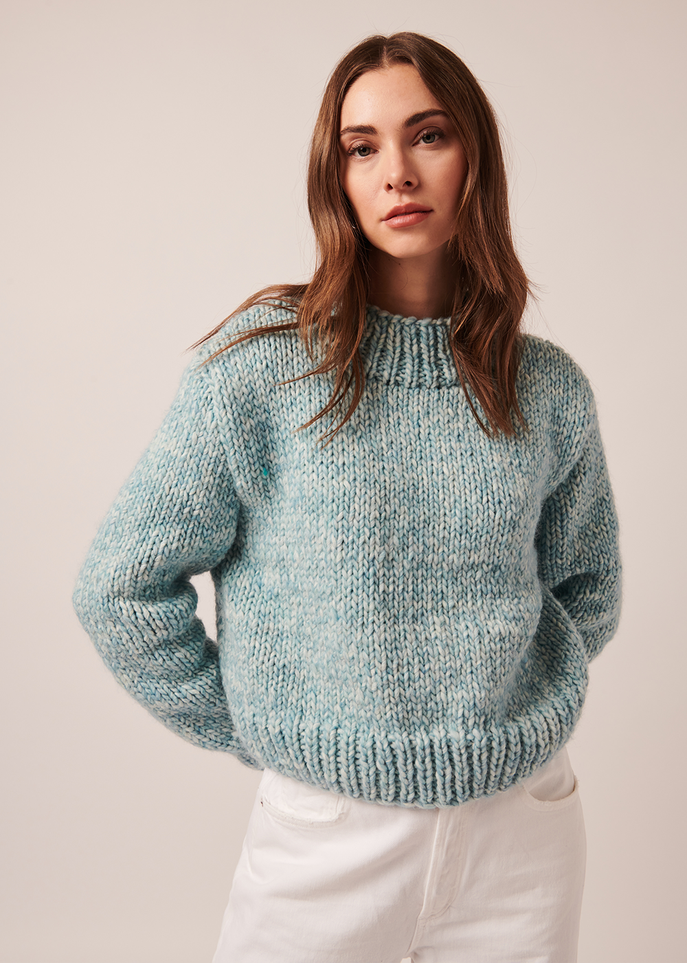 Leila Sweater - Aqua Frost - Line The Label Canada - Danali