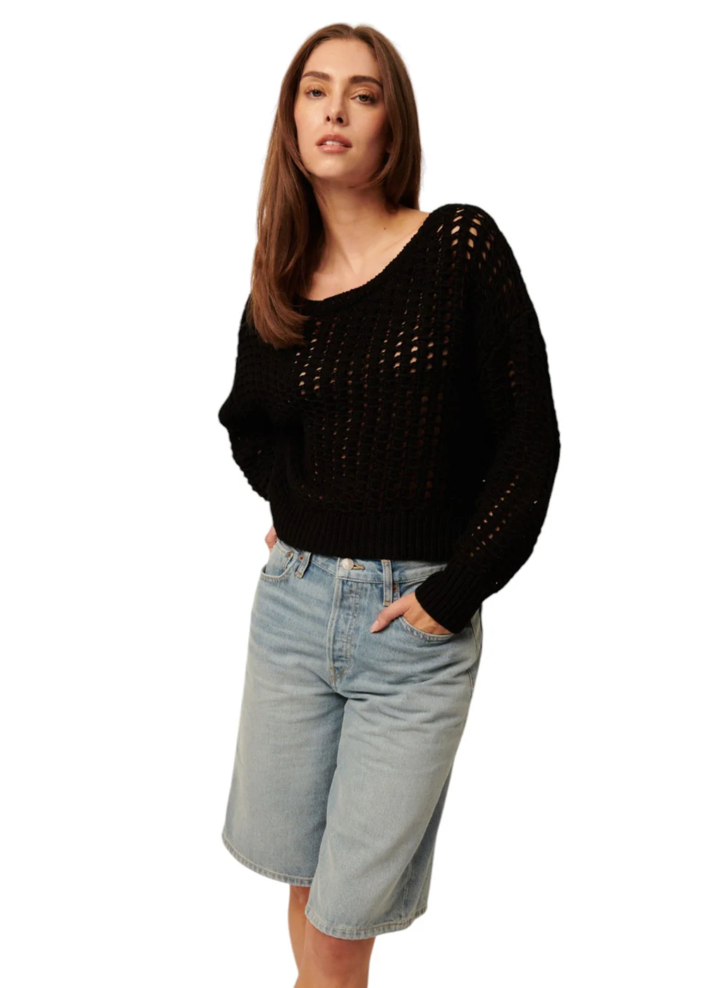 Evie Sweater - Caviar - Line the Label Canada - Danali