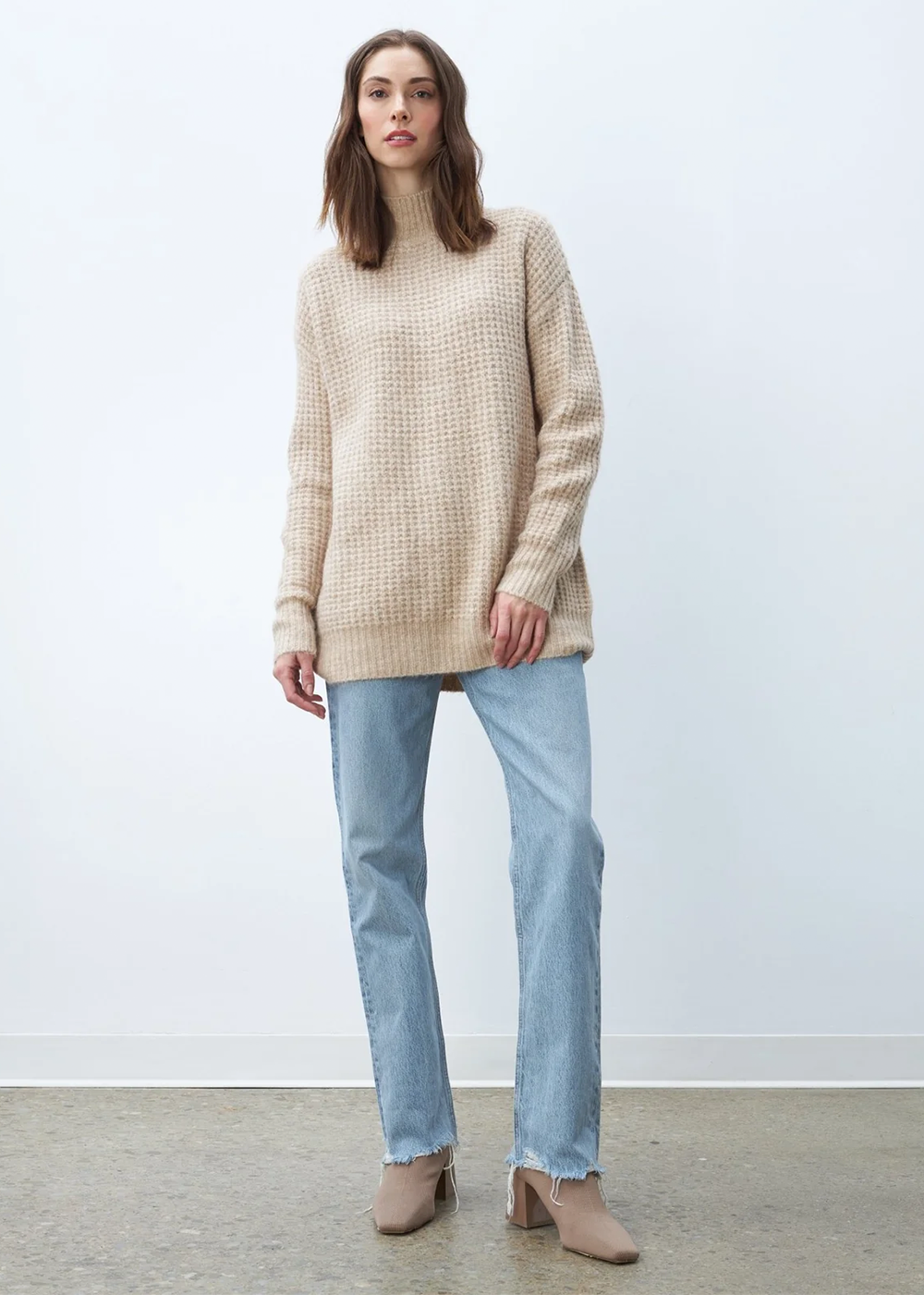 Thalia Sweater - Limestone - Line the Label Canada - Danali