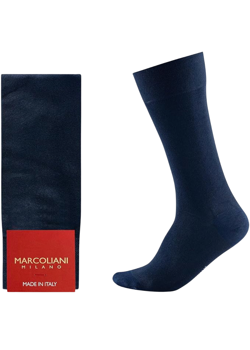 MAR4542T - Marcoliani Modal Classic Plain Socks Navy - Danali 