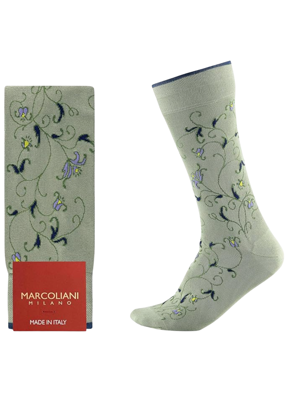 Modal Kalee Flower Socks - Sage - Marcoliani Canada - Danali