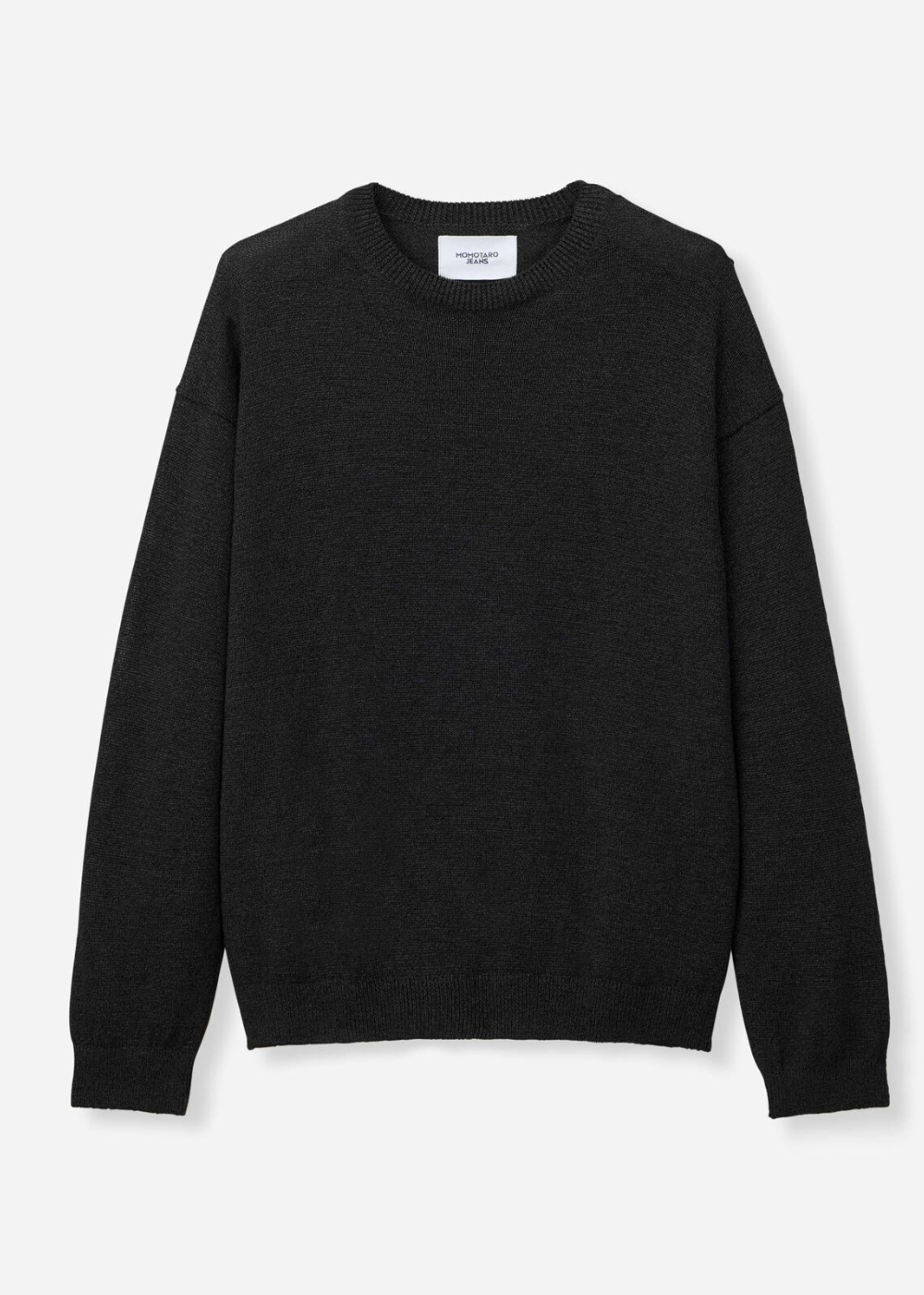 Washi Paper LS Knit - Black - Momotaro Canada - Danali - MMKN60006S_BLK