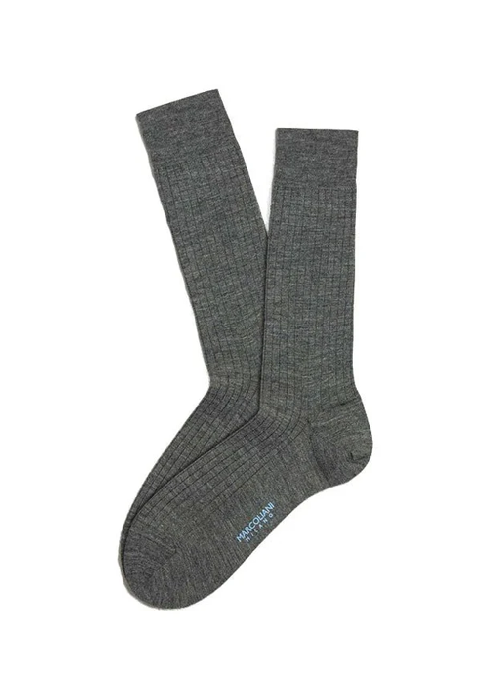 Extrafine Merino Dress Socks - Fannel Grey - Marcoliani Canada - Danali