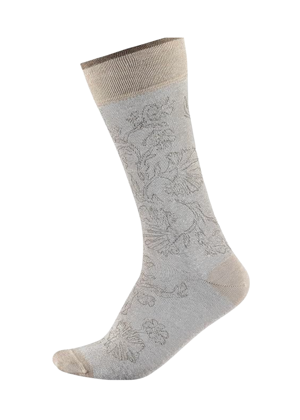 Linen & Cotton Cornflower Socks - Beige - Marcoliani Canada - Danali