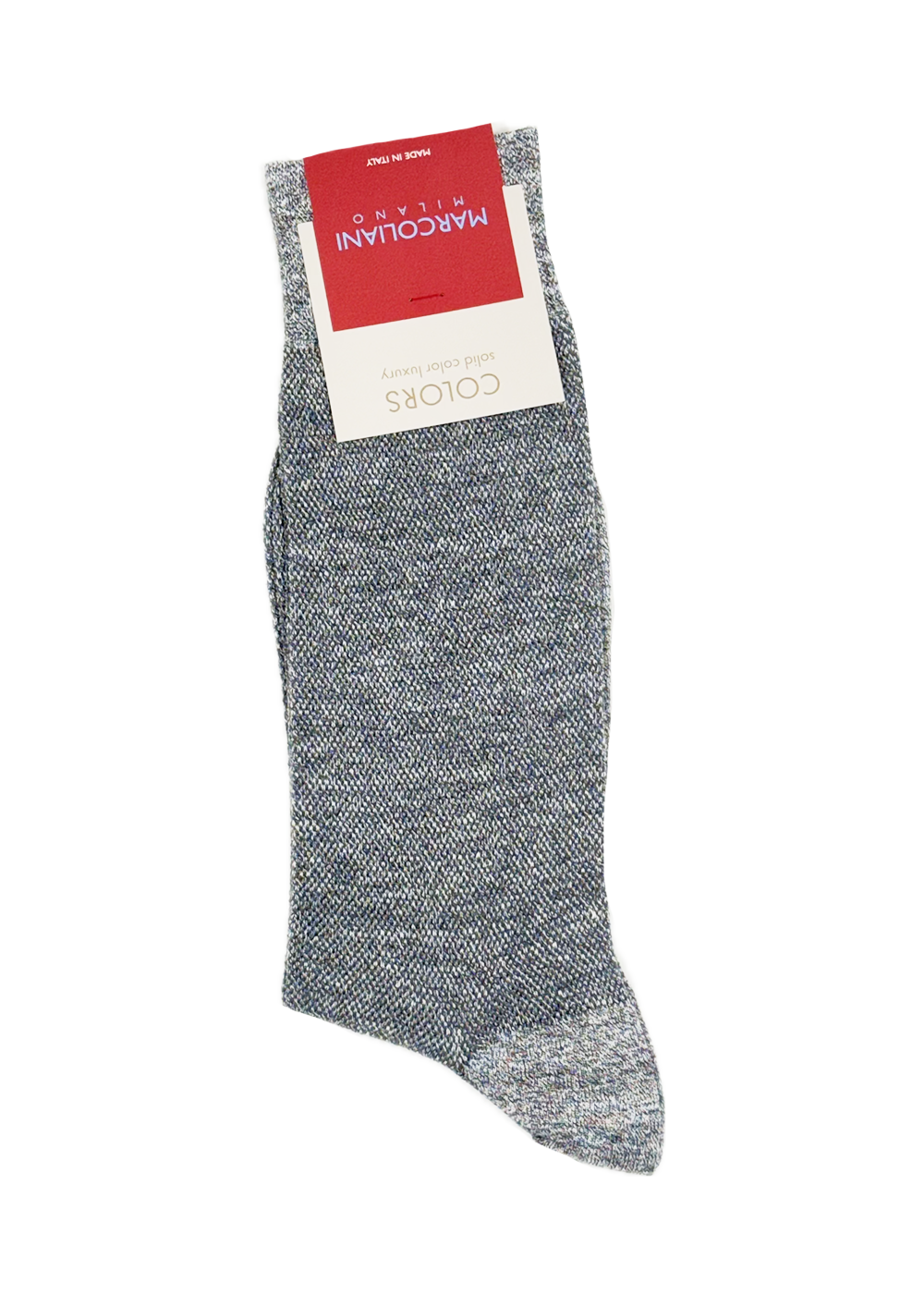 Linen & Cotton Pique Sock - Flannel Grey - Marcoliani Canada - Danali