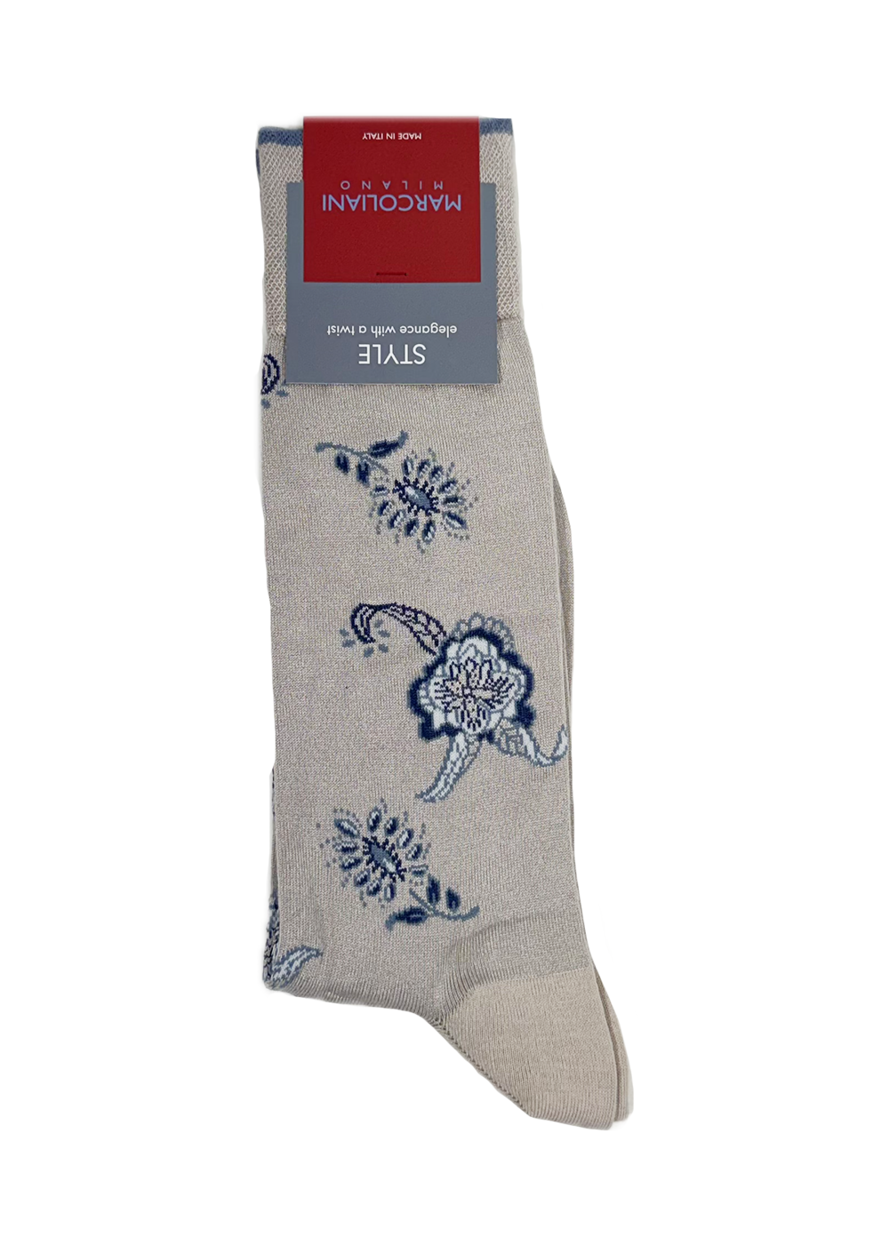 Modal Bimala Flower Sock - Beige - Marcoliani Canada - Danali