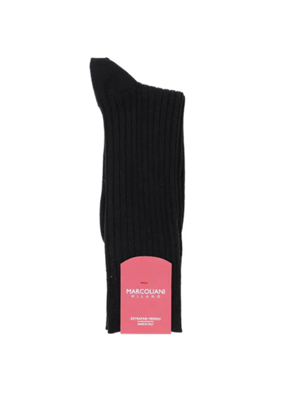 Ribbed Dress Sock - Black - Marcoliani Canada - Danali