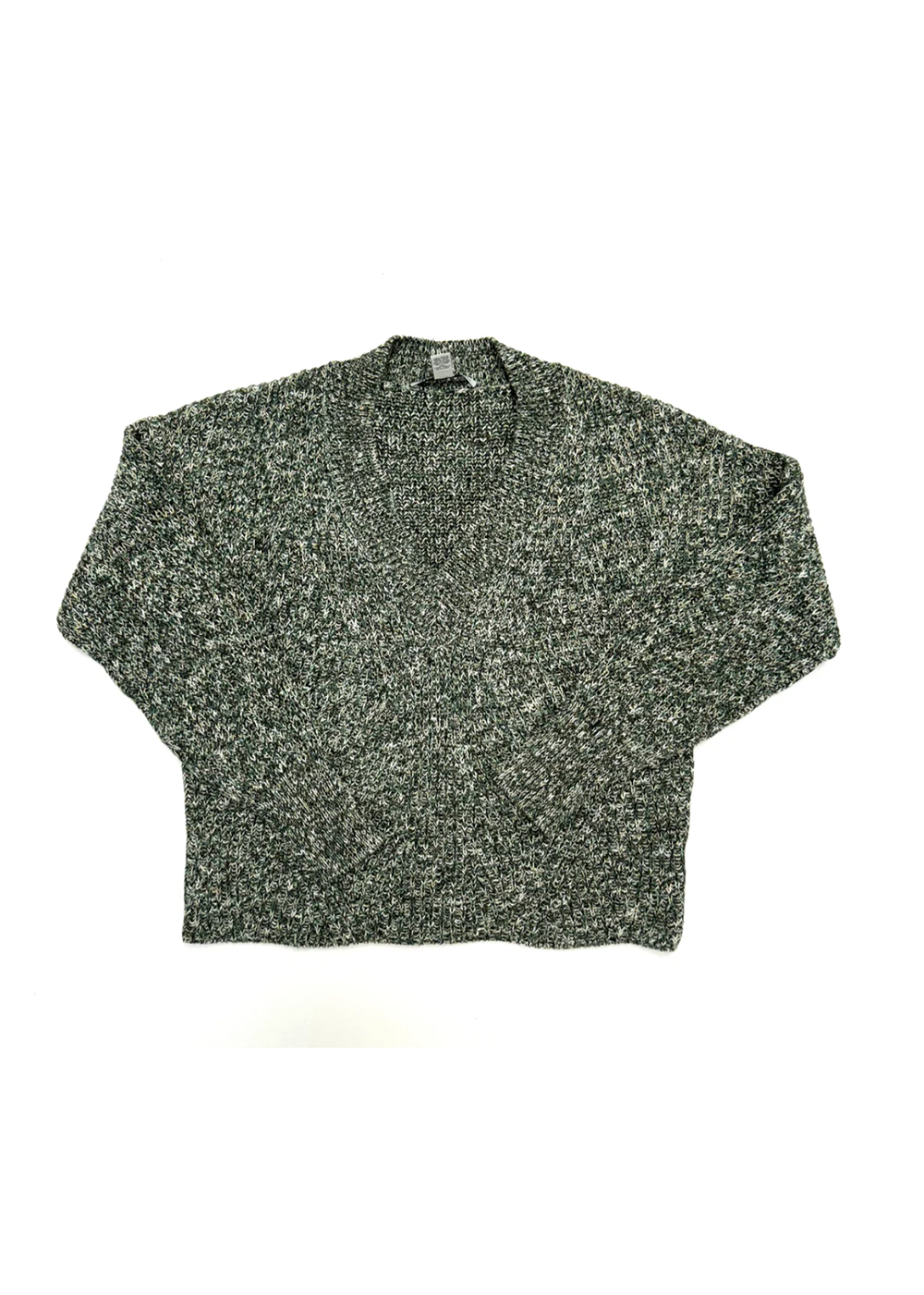 Marled Shaker V Neck Sweater - Camo Multi - Autumn Cashmere Canada - Danali