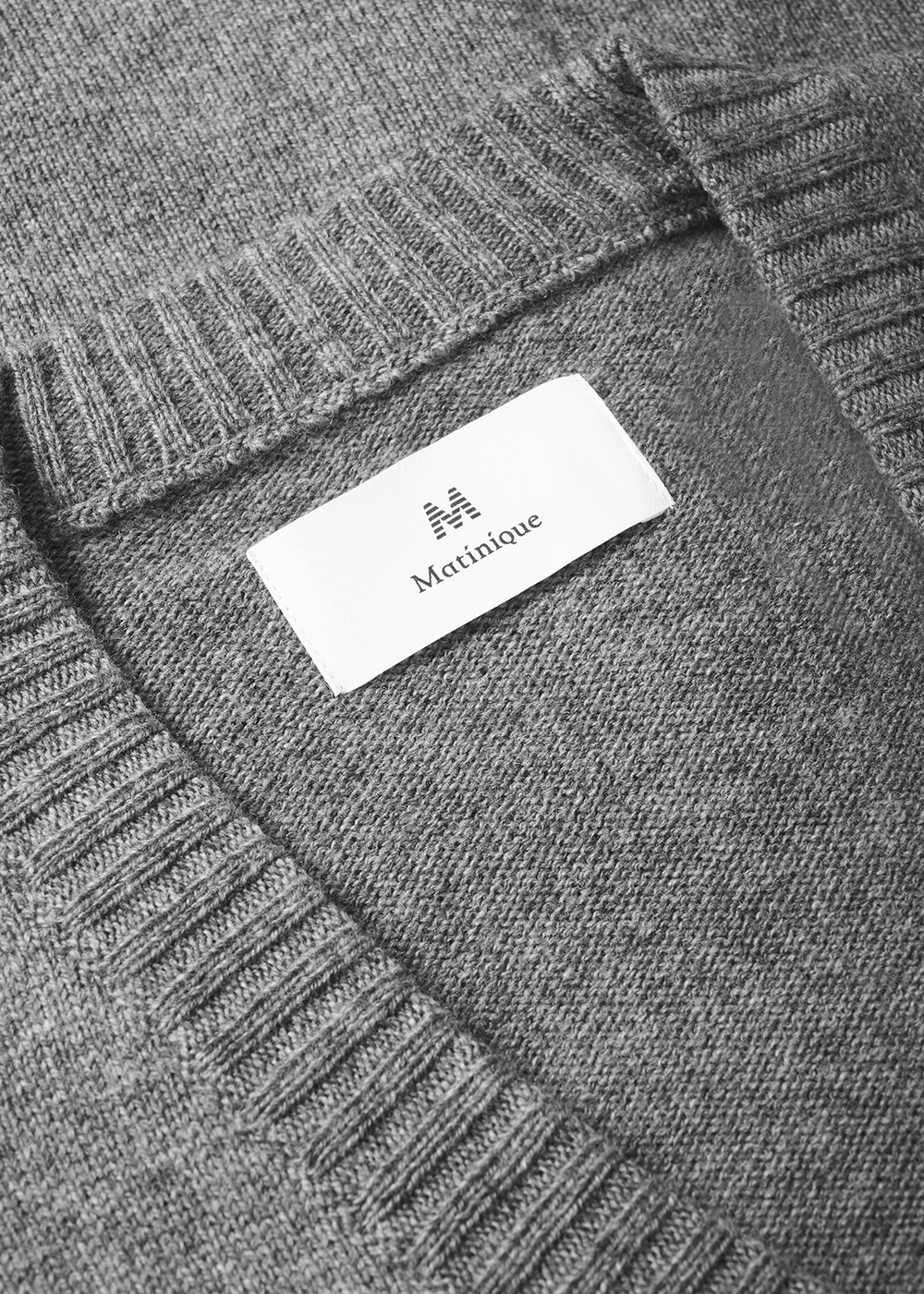 Alpin Sweater - Medium Grey Melange - Matinique Canada - Danali 