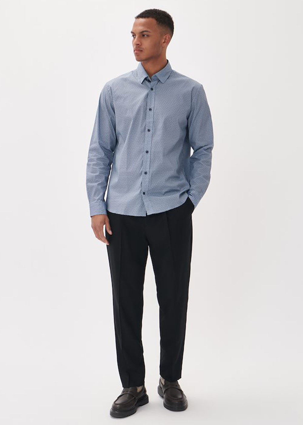 Christaldo Shirt - Chambray Blue - Matinique Canada - Danali