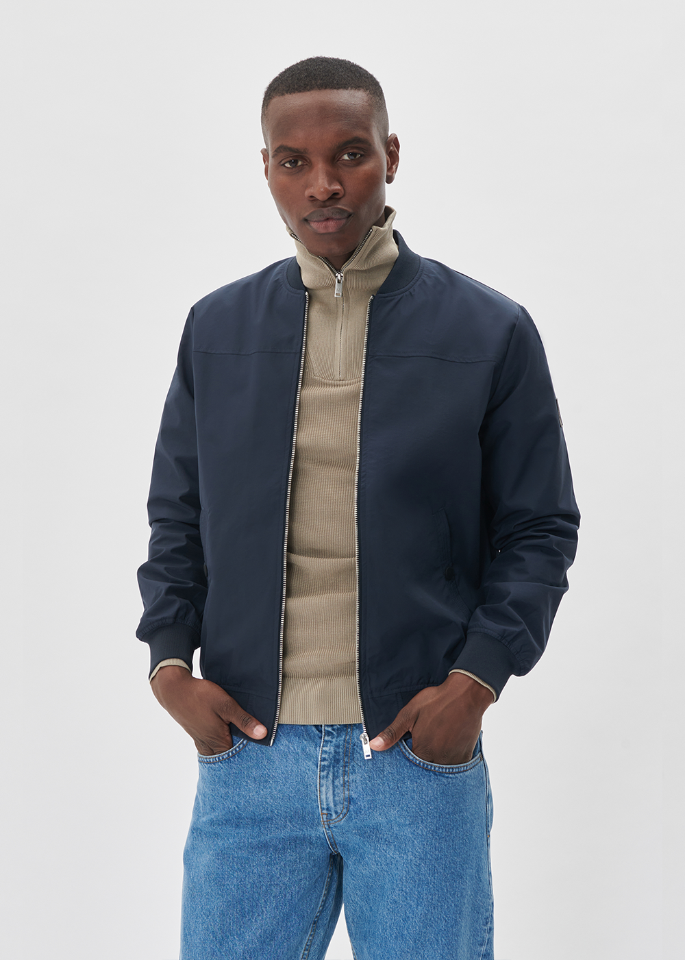 Clay Bomber Jacket - Dark Navy - Matinique Canada - Danali