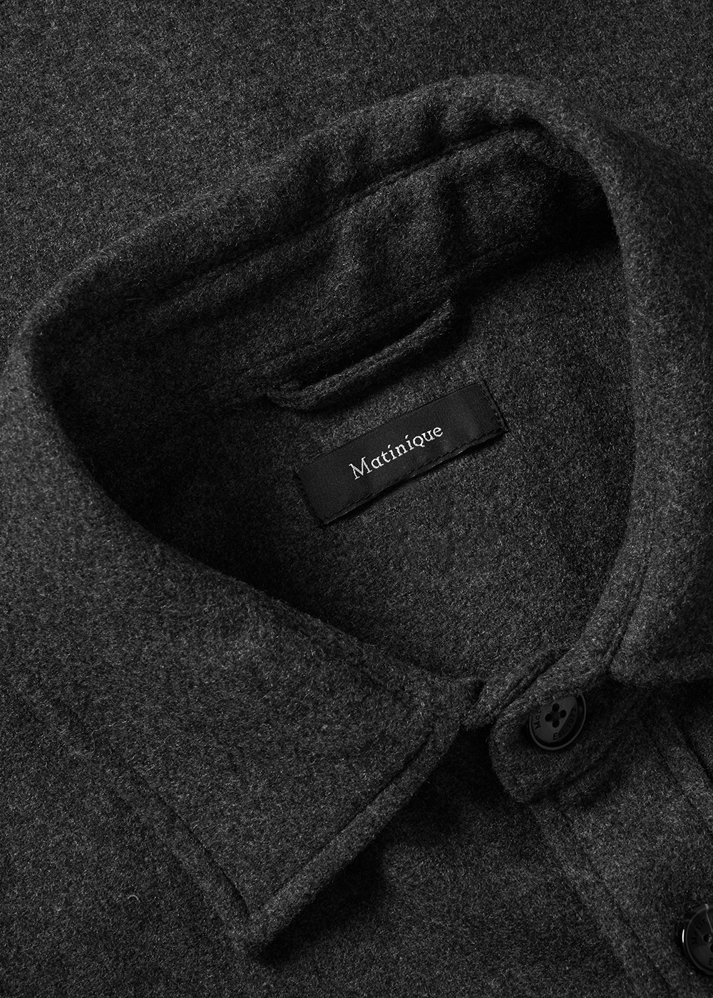 Cracow Overshirt - Dark Grey Melange - Matinique Canada - Danali