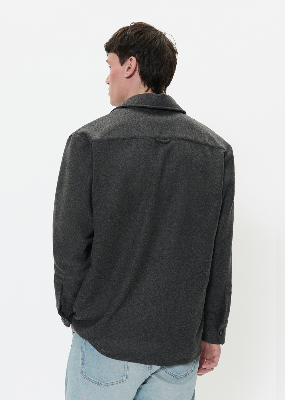 Cracow Overshirt - Dark Grey Melange - Matinique Canada - Danali