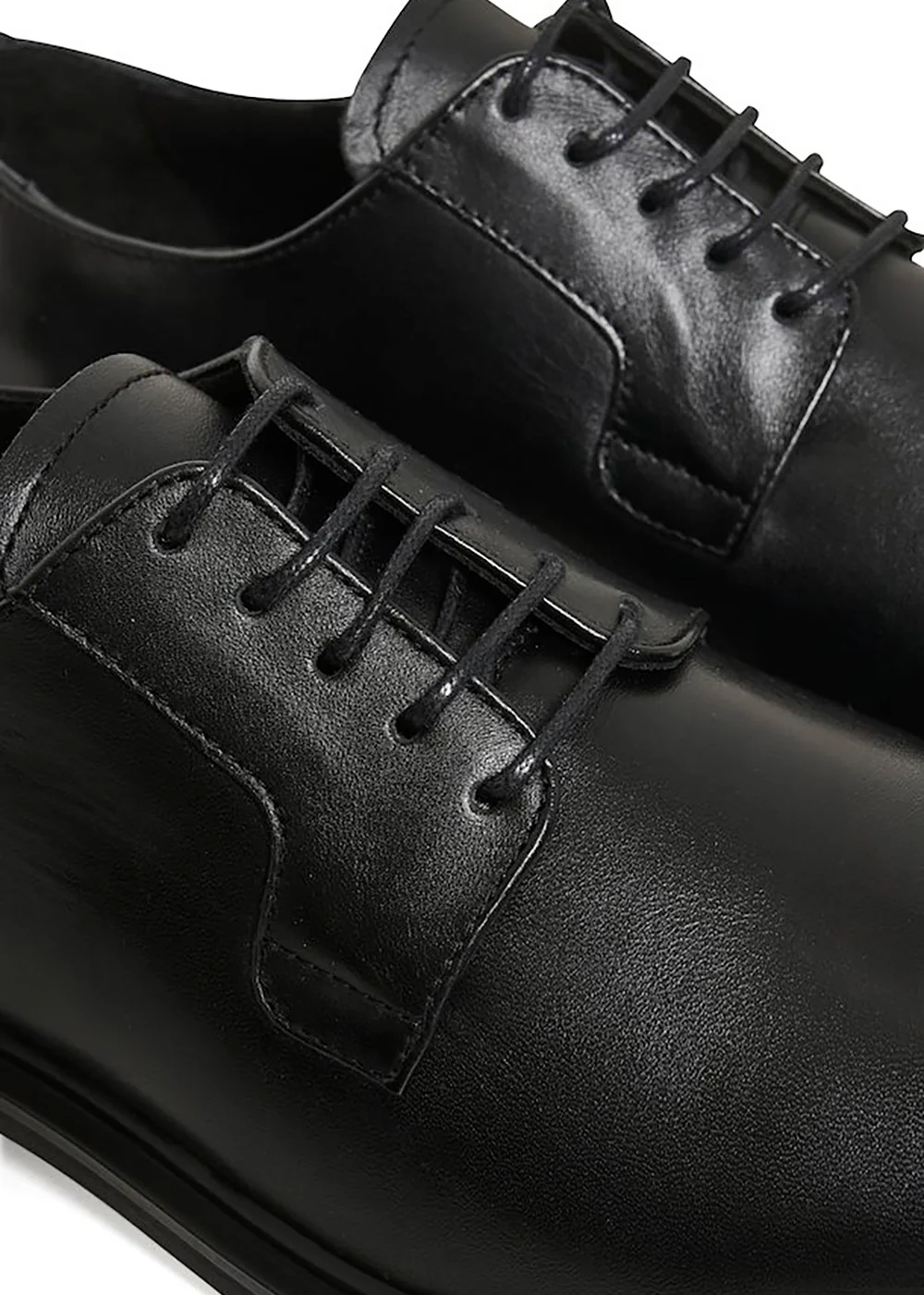 Fitch Smooth Derby Shoes - Black - Matinique Canada - Danali