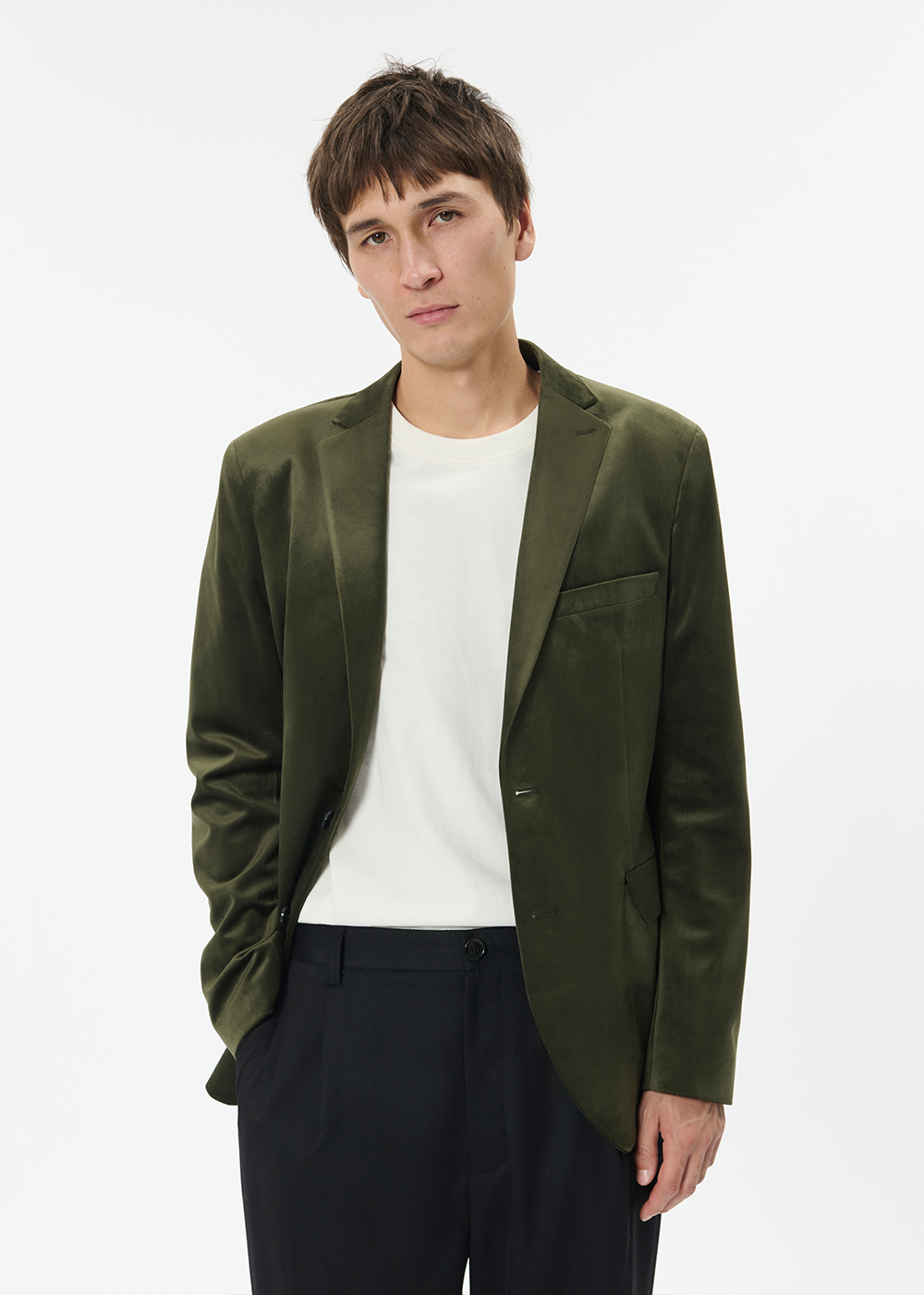 George Velvet Blazer - Forest Night - Matinique Canada - Danali