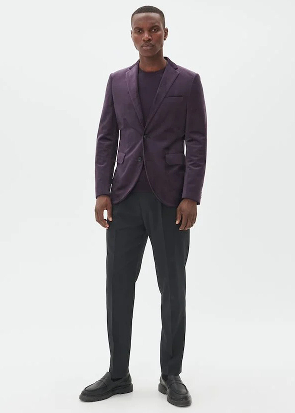 George Velvet Blazer - Nightshade - Matinique Canada - Danali