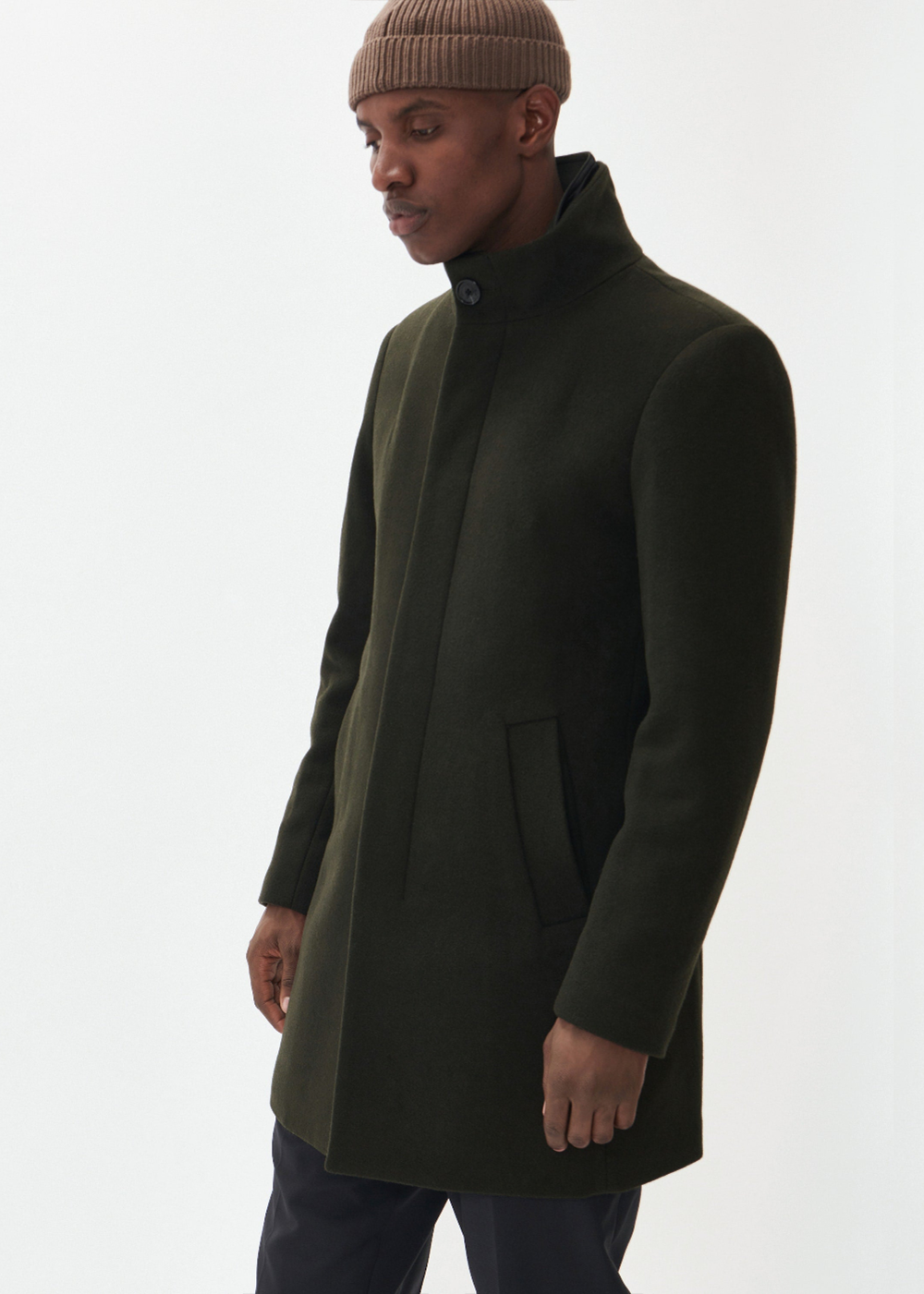 Harvey Wool Coat - Forest Night - Matinique Canada - Danali