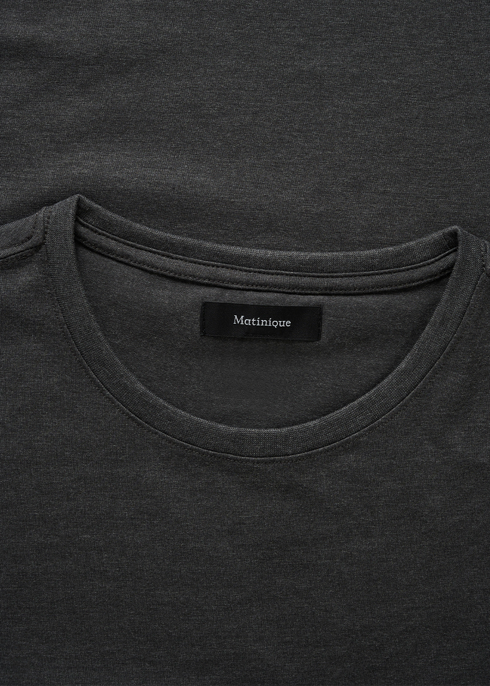 Jermalink Cotton Stretch T-Shirt - Dark Grey Melange - Matinique Canada - Danali