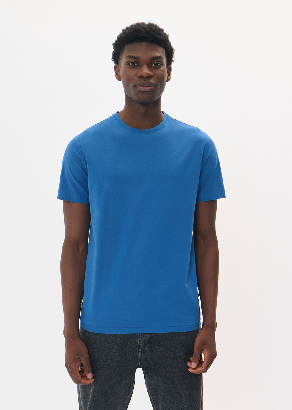 Jermalink Cotton Stretch T-Shirt - Deva Vu Blue - Matinique Canada - Danali
