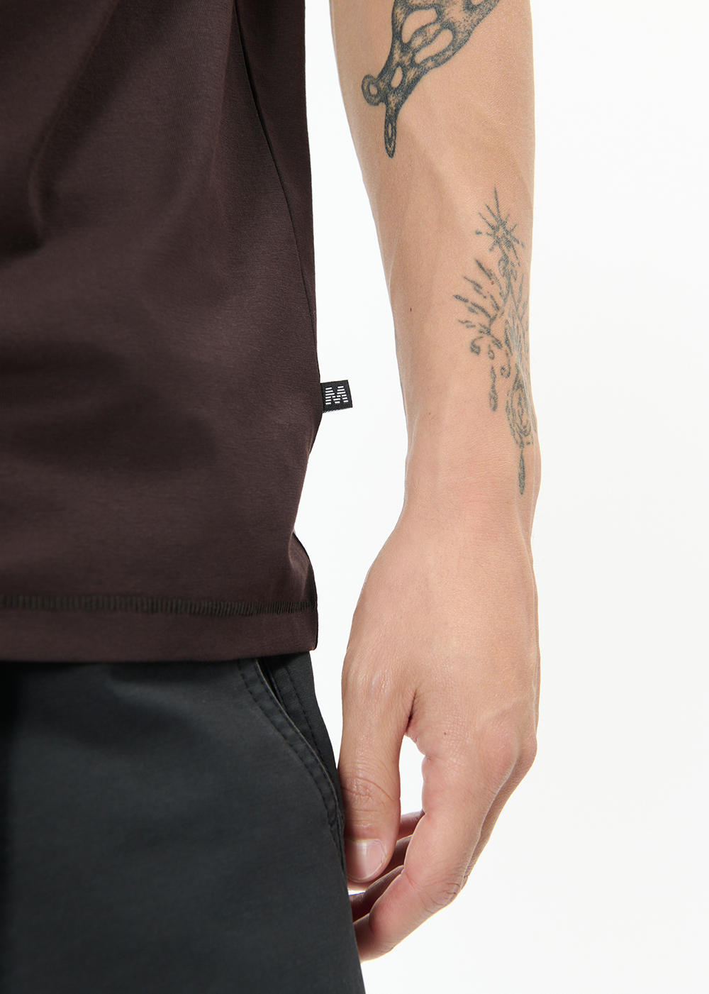 Jermalink Cotton Stretch T-Shirt - Ganache - Matinique Canada - Danali