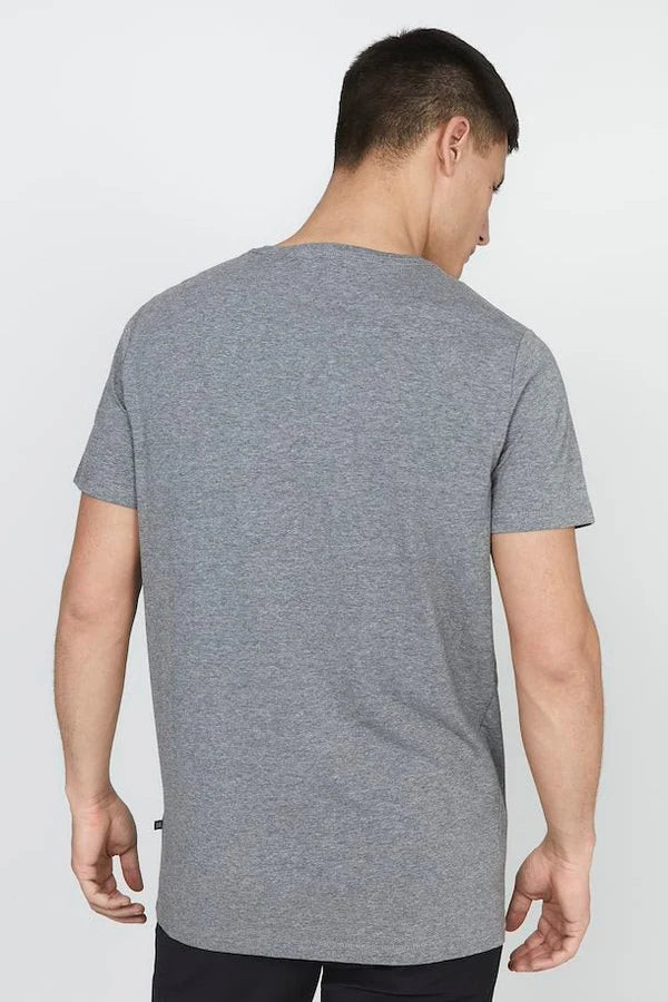 Jermalink Cotton Stretch T-Shirt - Medium Grey Melange - Matinique Canada - Danali