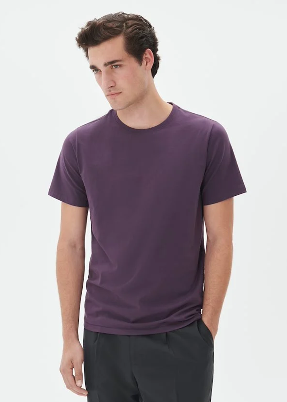 Jermalink Cotton Stretch T-Shirt - Nightshade - Matinique Canada - Danali