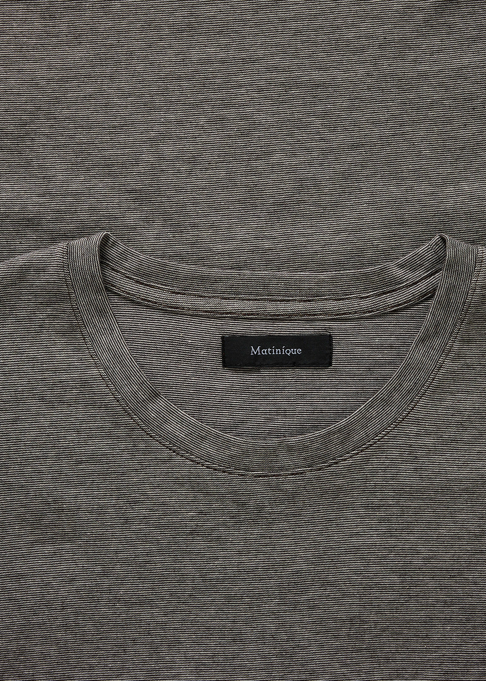 Jermane Mini Stripe T-Shirt - Ganache - Matinique Canada - Danali