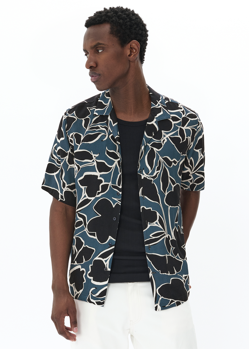 Matinique Klampo Short Sleeve Shirt Blue Fusion - Matinique Canada - Danali