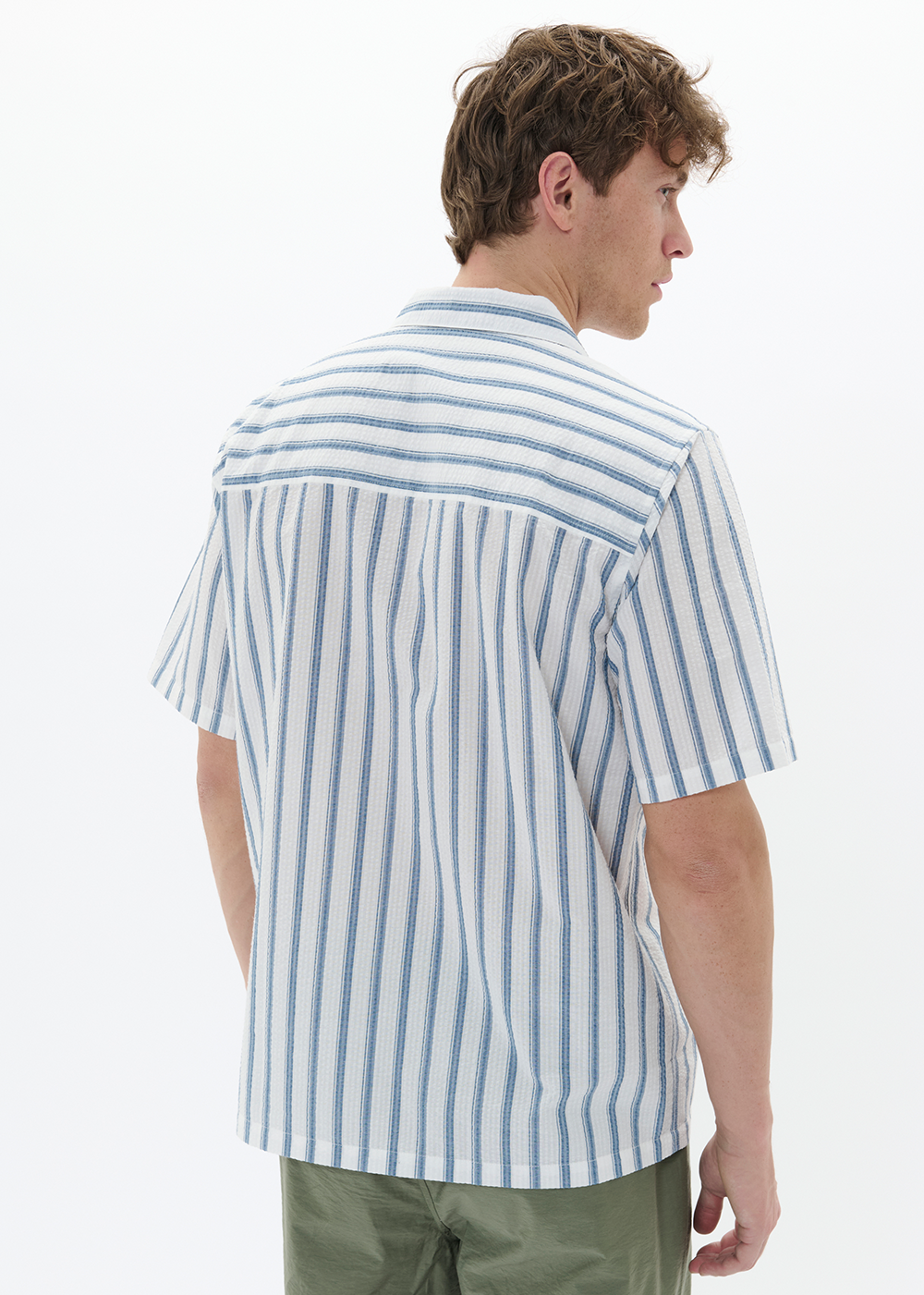 Klampo Short Sleeve Shirt - Blue Fusion - Matinique Canada - Danali