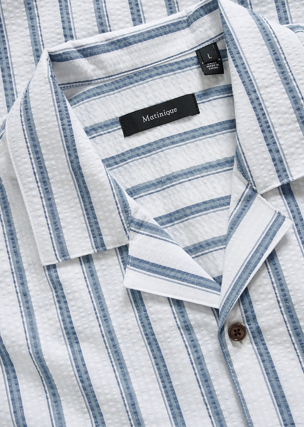 Klampo Short Sleeve Shirt - Blue Fusion - Matinique Canada - Danali
