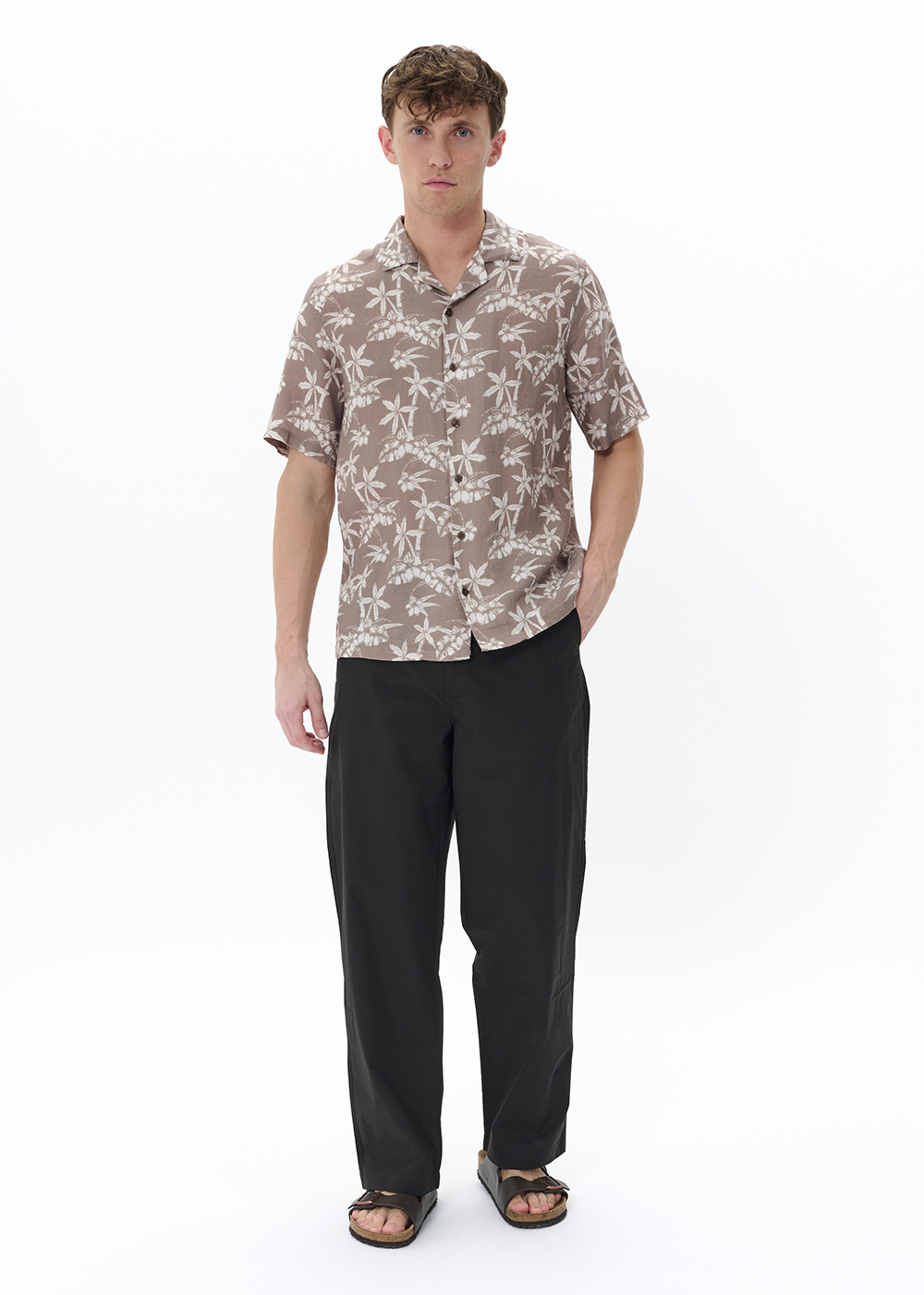Matinique Klampo Short Sleeve Shirt Brindle - Matinique Canada - Danali